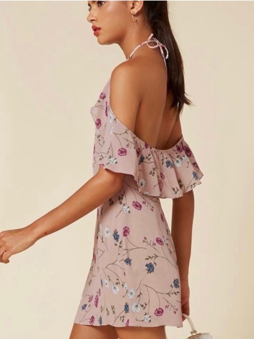 Reformation Lilah Dress Eden Pink Floral